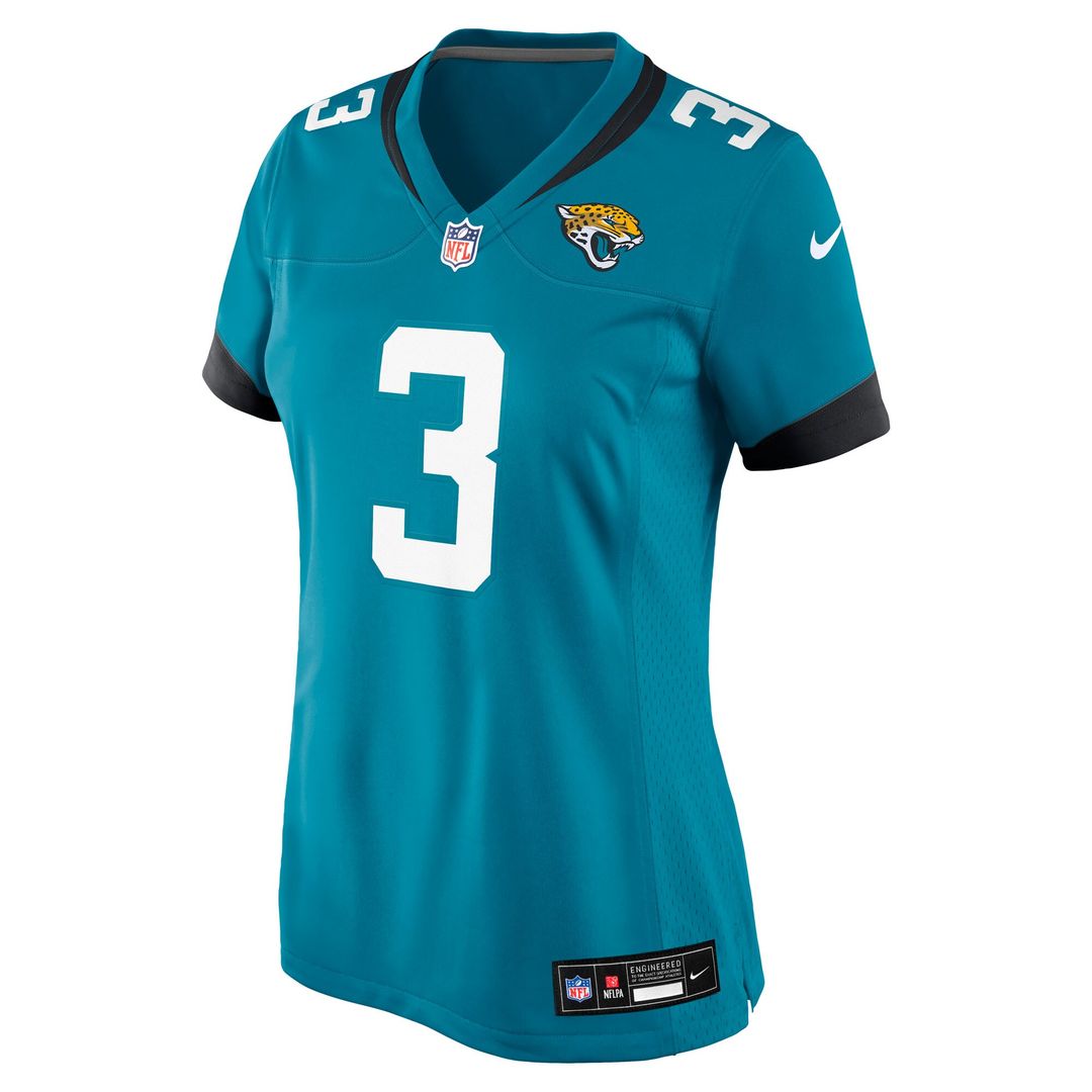 Jakobi Meyers Jacksonville Jaguars Nike Women's Team Game Jersey - Teal Official NFL Team Apparel Football Fan Gear