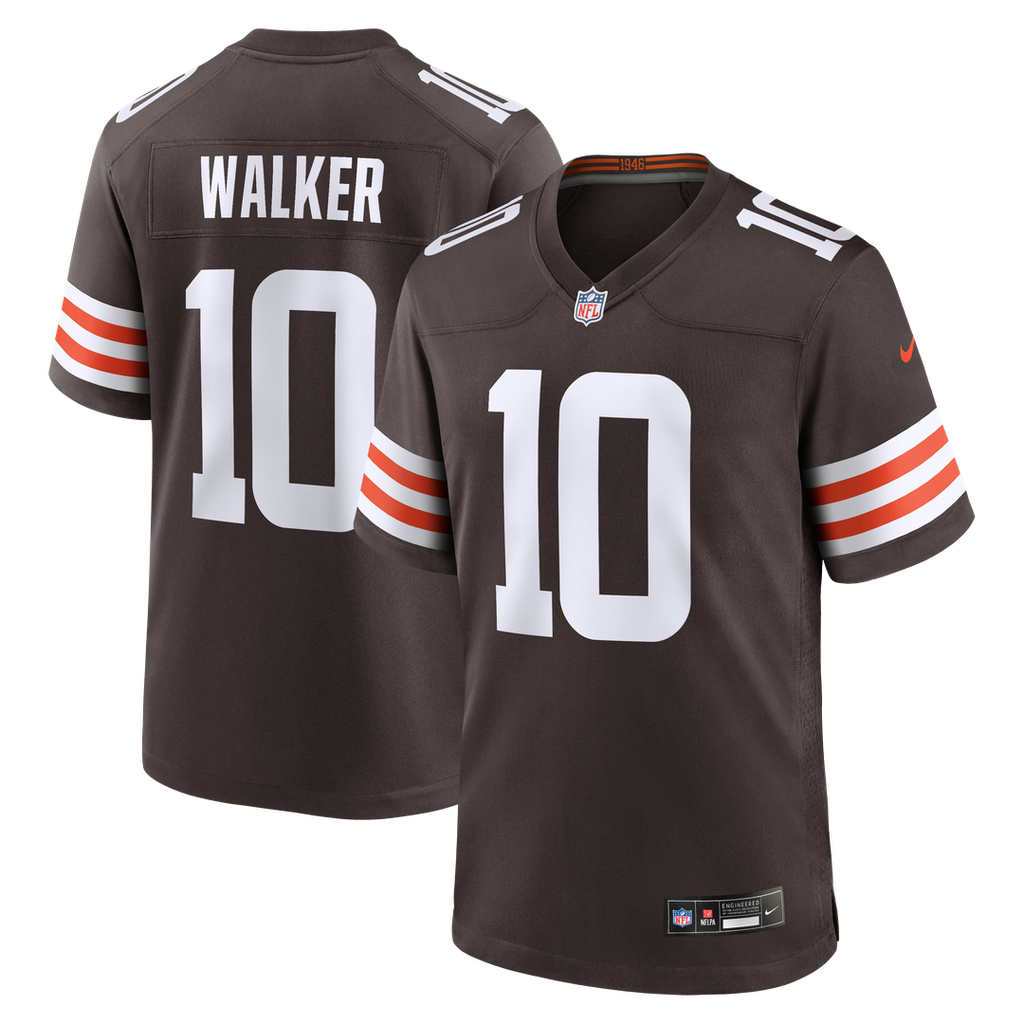 Phillip Walker Cleveland Browns Nike Team Game Jersey - Brown Official NFL Team Apparel Football Fan Gear