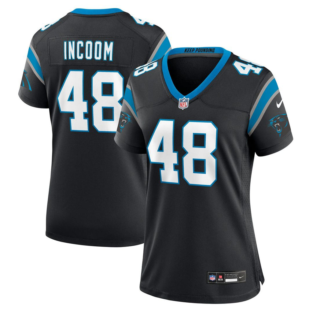 Thomas Incoom Carolina Panthers Nike Women's Team Game Jersey - Black Official NFL Team Apparel Football Fan Gear