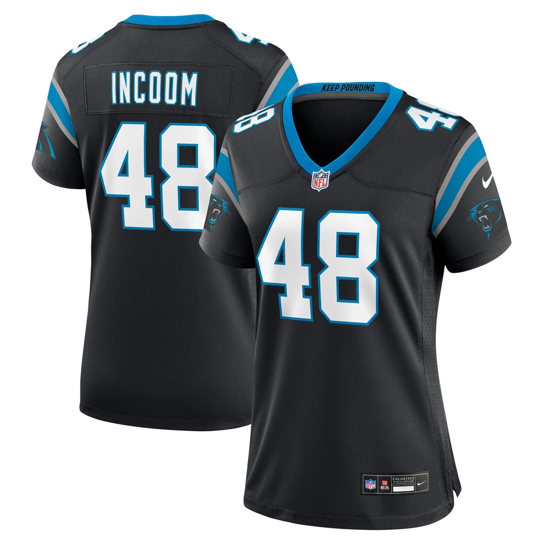 Thomas Incoom Carolina Panthers Nike Women's Team Game Jersey - Black Official NFL Team Apparel Football Fan Gear