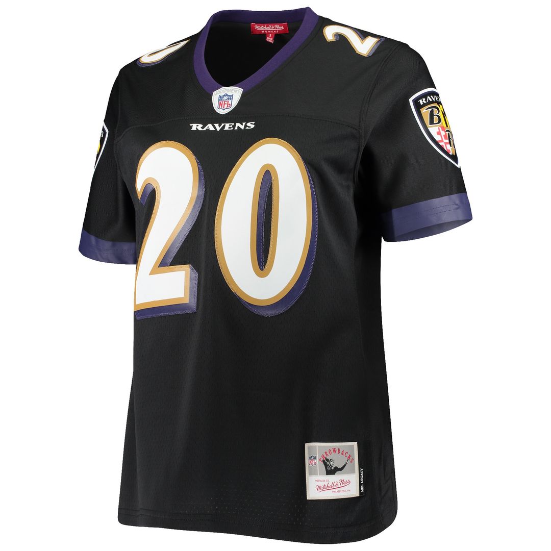 Ed Reed Baltimore Ravens Mitchell & Ness Women's Legacy Replica Team Jersey - Black Official NFL Team Apparel Football Fan Gear