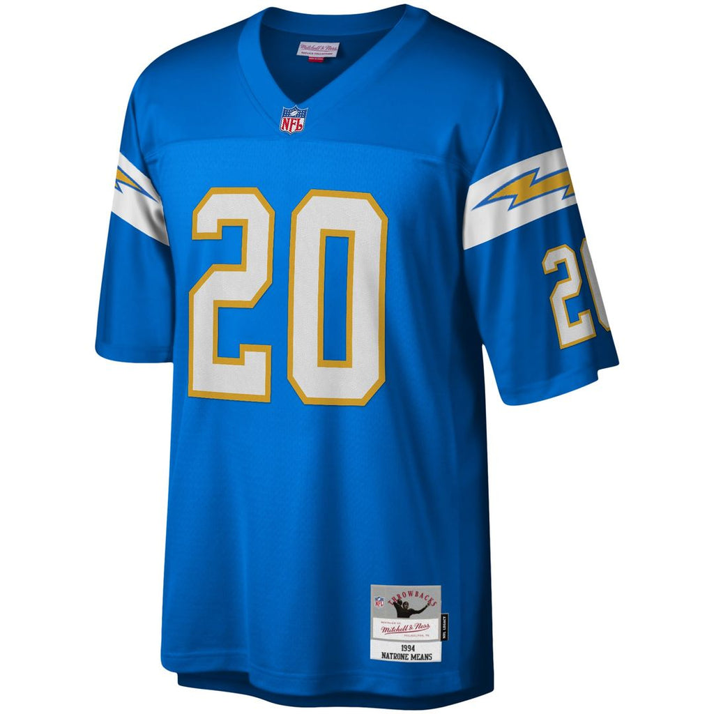 Natrone Means Los Angeles Chargers Mitchell & Ness Legacy Replica Jersey - Powder Blue Official NFL Team Apparel Football Fan Gear