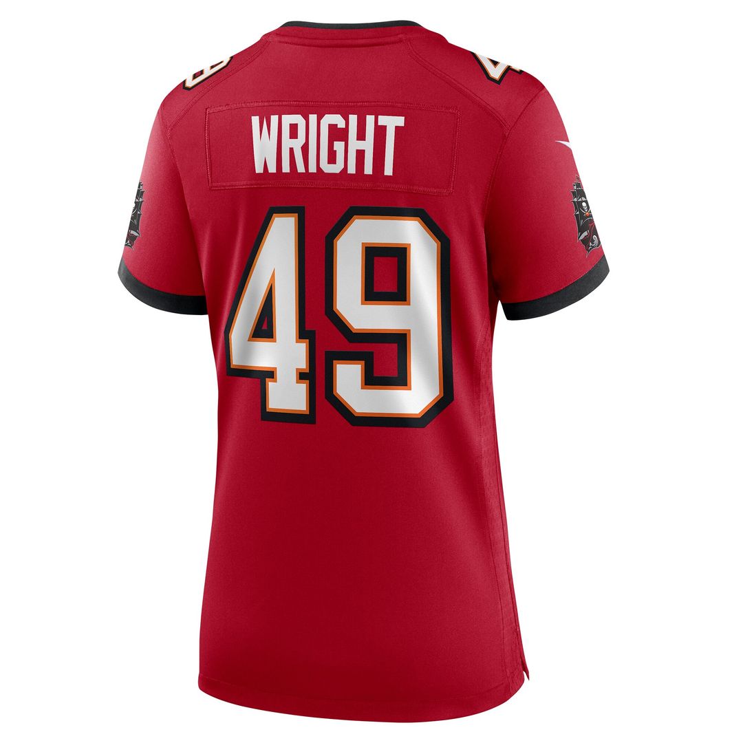 Owen Wright Tampa Bay Buccaneers Nike Women's Team Game Jersey - Red Official NFL Team Apparel Football Fan Gear