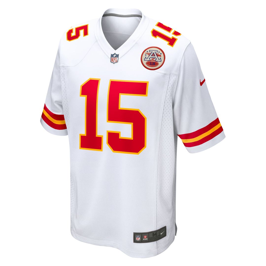 Patrick Mahomes Kansas City Chiefs Nike Game Jersey - White Official NFL Team Apparel Football Fan Gear