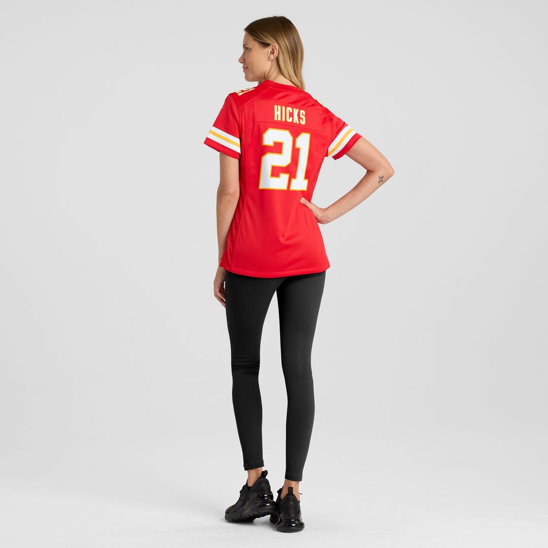 Jaden Hicks Kansas City Chiefs Nike Women's Game Jersey - Red Official NFL Team Apparel Football Fan Gear