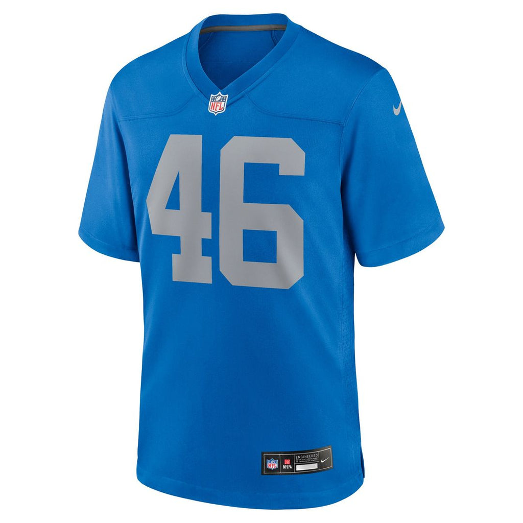 Jack Campbell Detroit Lions Nike Alternate Game Jersey - Blue Official NFL Team Apparel Football Fan Gear