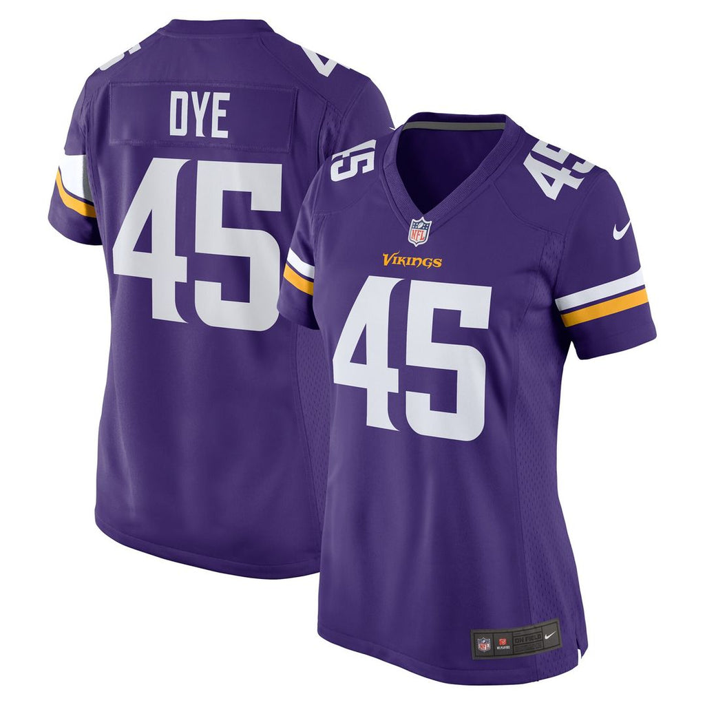 Troy Dye Minnesota Vikings Nike Women's Game Jersey - Purple Official NFL Team Apparel Football Fan Gear