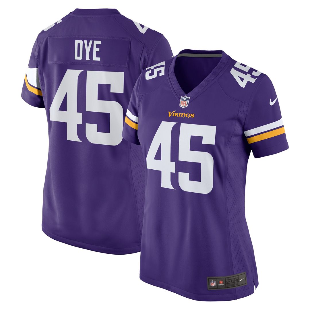 Troy Dye Minnesota Vikings Nike Women's Game Jersey - Purple Official NFL Team Apparel Football Fan Gear