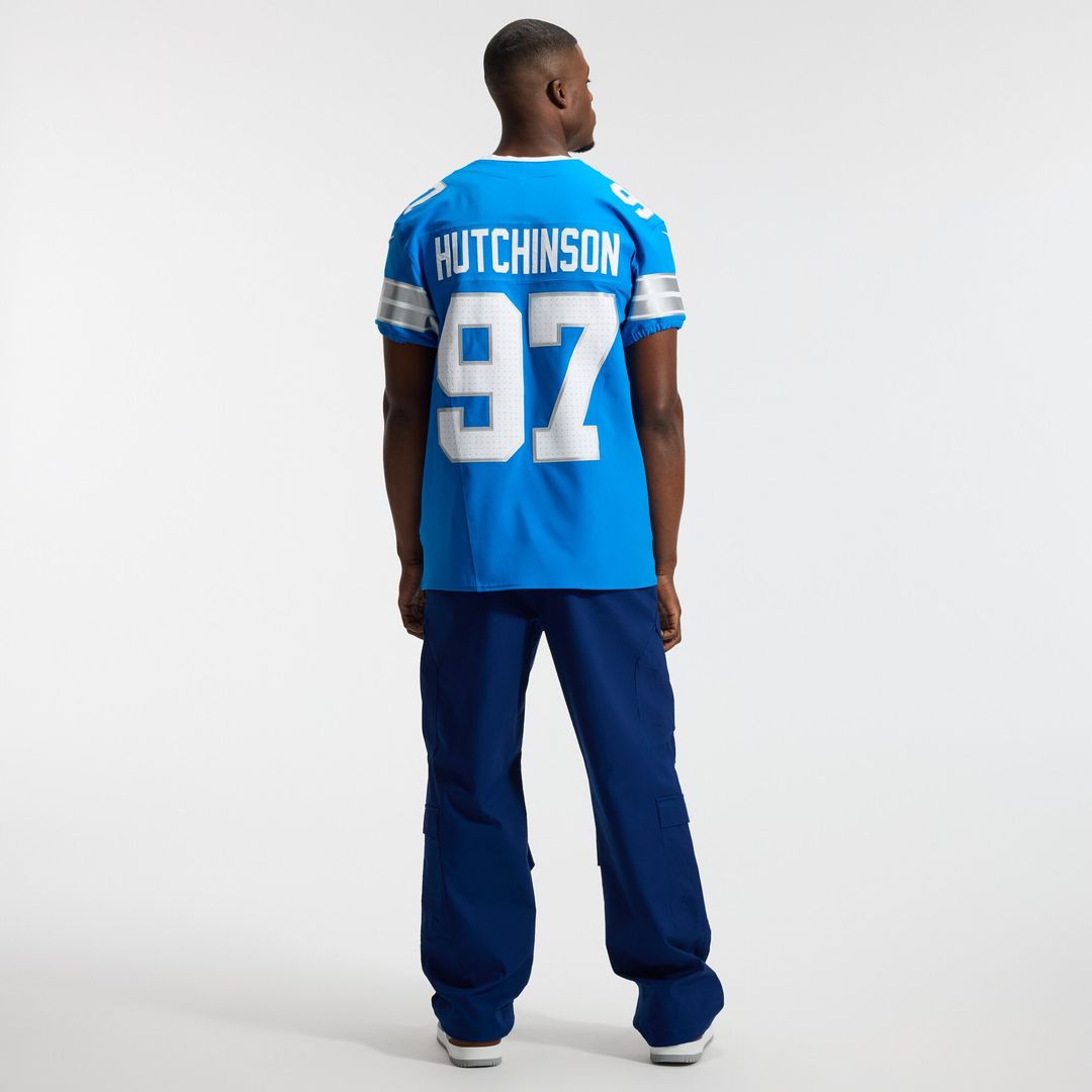 Aidan Hutchinson Detroit Lions Nike Alternate Vapor F.U.S.E. Elite Jersey - Black Official NFL Team Apparel Football Fan Gear