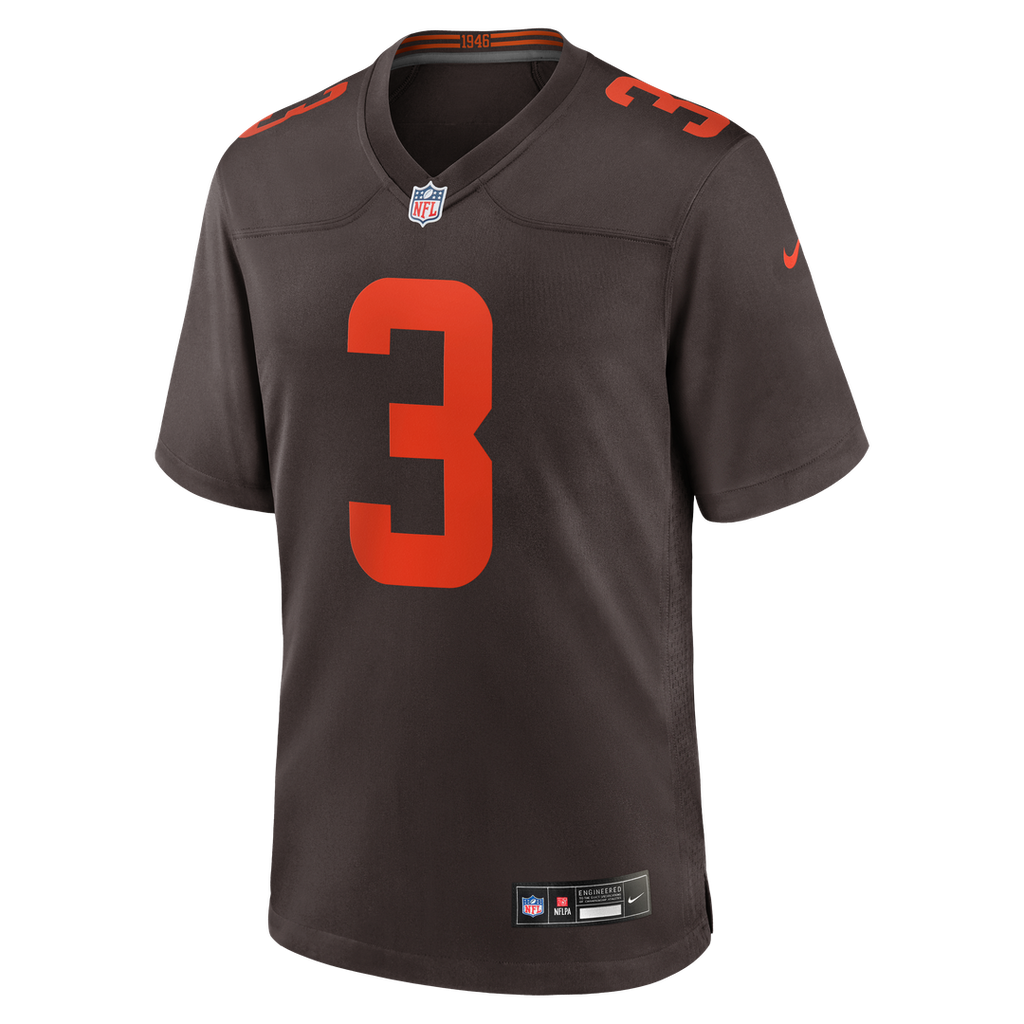 Jerry Jeudy Cleveland Browns Nike Alpha Dawg Game Jersey - Brown Official NFL Team Apparel Football Fan Gear