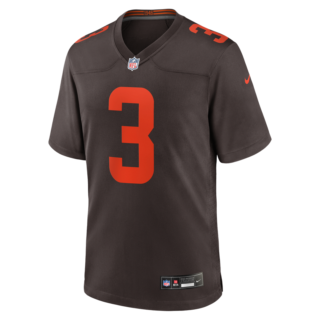 Jerry Jeudy Cleveland Browns Nike Alpha Dawg Game Jersey - Brown Official NFL Team Apparel Football Fan Gear
