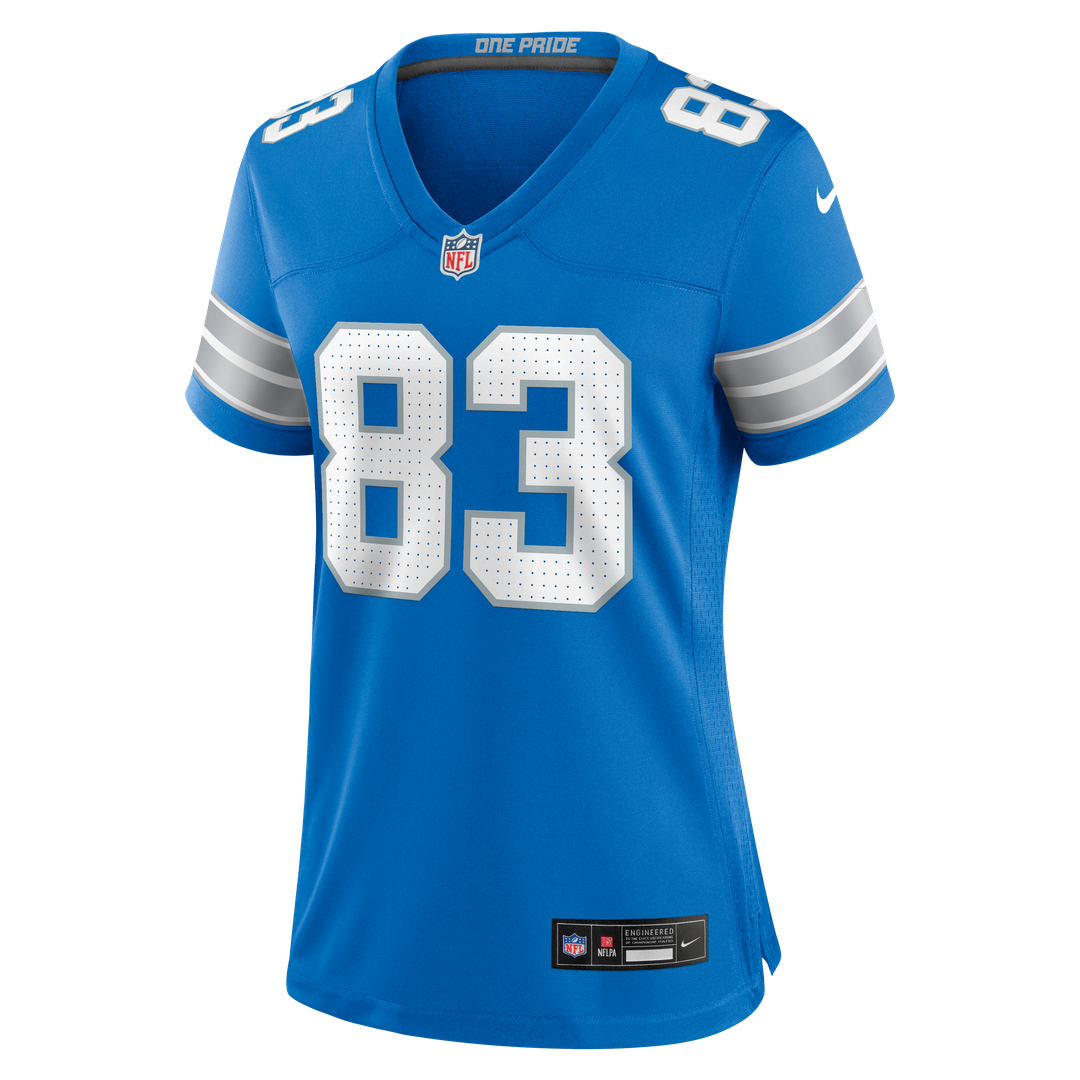 Tyler Conklin Detroit Lions Nike Women's Team Game Jersey - Blue Official NFL Team Apparel Football Fan Gear