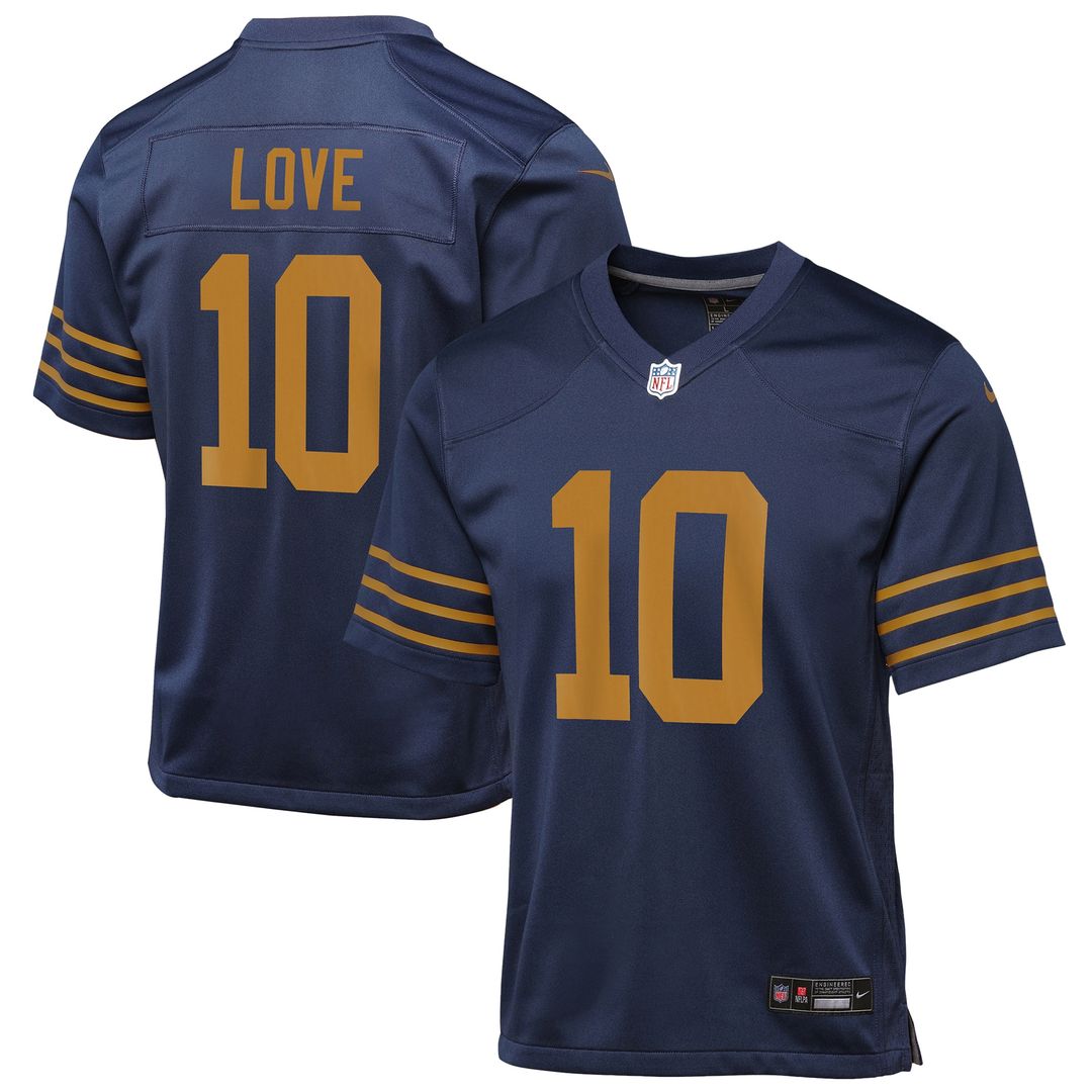 Jordan Love Green Bay Packers Nike Youth Game Jersey - White Official NFL Team Apparel Football Fan Gear