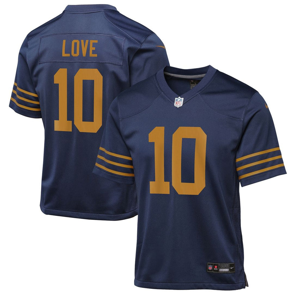 Jordan Love Green Bay Packers Nike Youth The 1923 Classic Game Jersey - Navy Official NFL Team Apparel Football Fan Gear