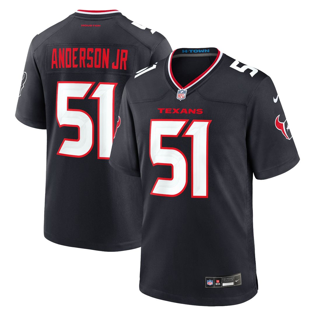 Will Anderson Jr. Houston Texans Nike Game Jersey - Navy Official NFL Team Apparel Football Fan Gear