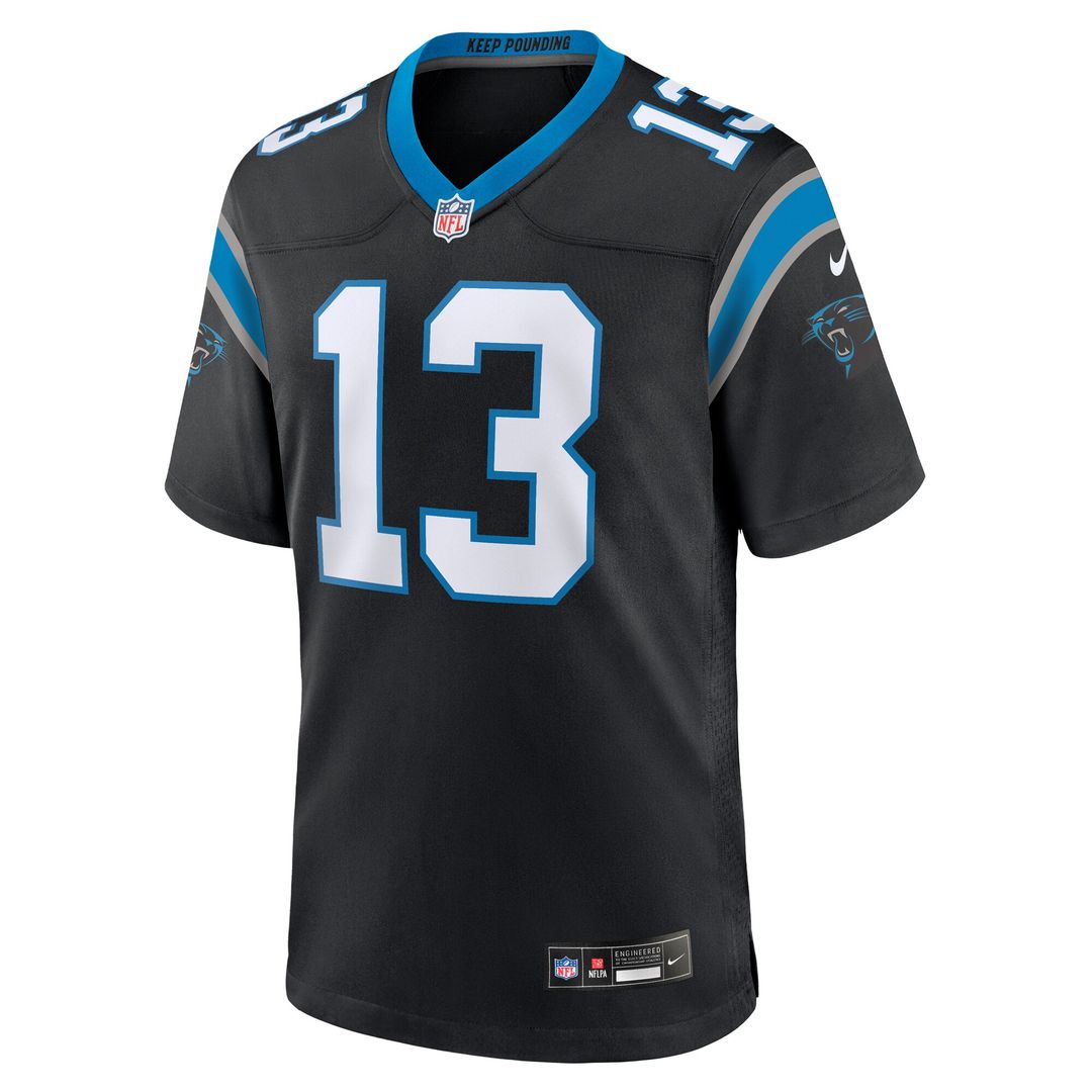 Hunter Renfrow Carolina Panthers Nike Team Game Jersey - Black Official NFL Team Apparel Football Fan Gear