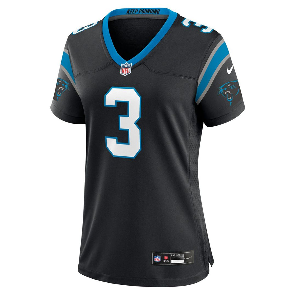 Princely Umanmielen Carolina Panthers Nike Women's Team Game Jersey - Black Official NFL Team Apparel Football Fan Gear