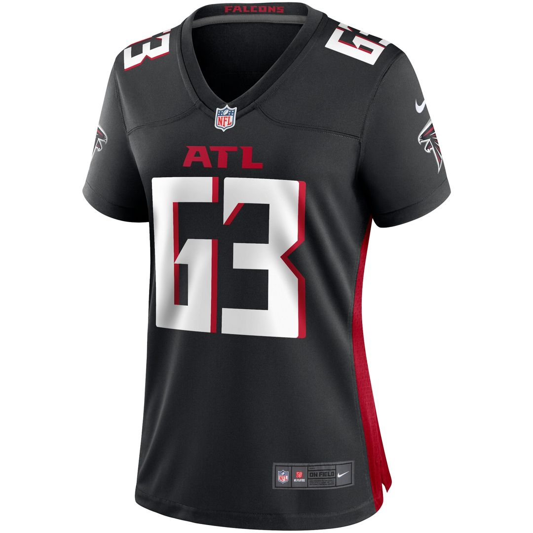 Chris Lindstrom Atlanta Falcons Nike Women's Game Jersey - Black Official NFL Team Apparel Football Fan Gear