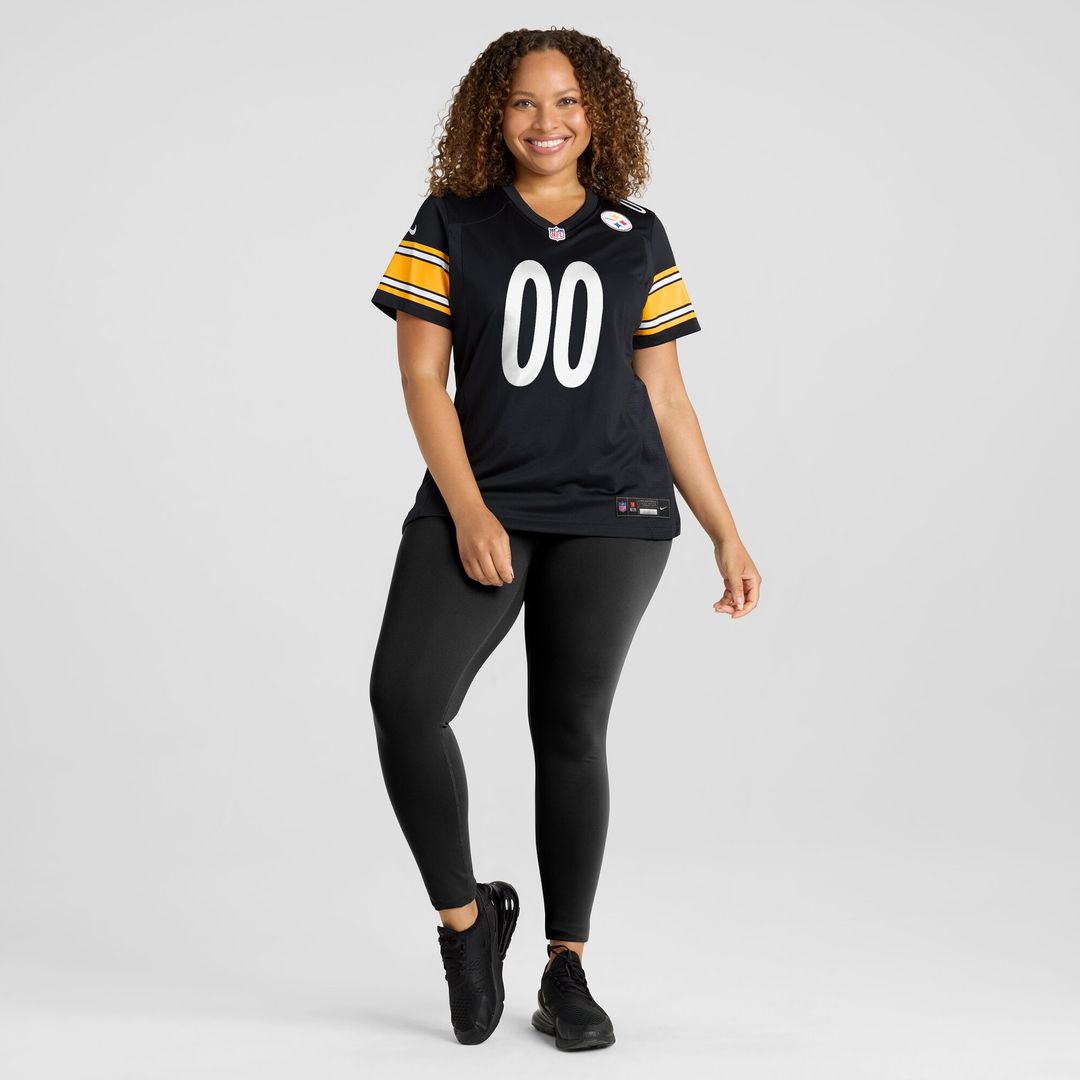 Pittsburgh Steelers Nike Women's Custom Game Jersey - Black Official NFL Team Apparel Football Fan Gear