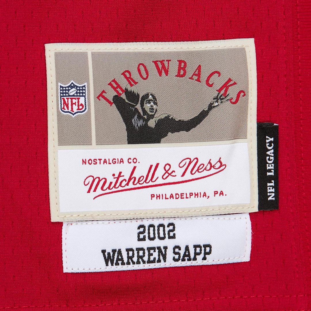Warren Sapp Tampa Bay Buccaneers Mitchell & Ness 1995 Legacy Replica Jersey - Orange Official NFL Team Apparel Football Fan Gear