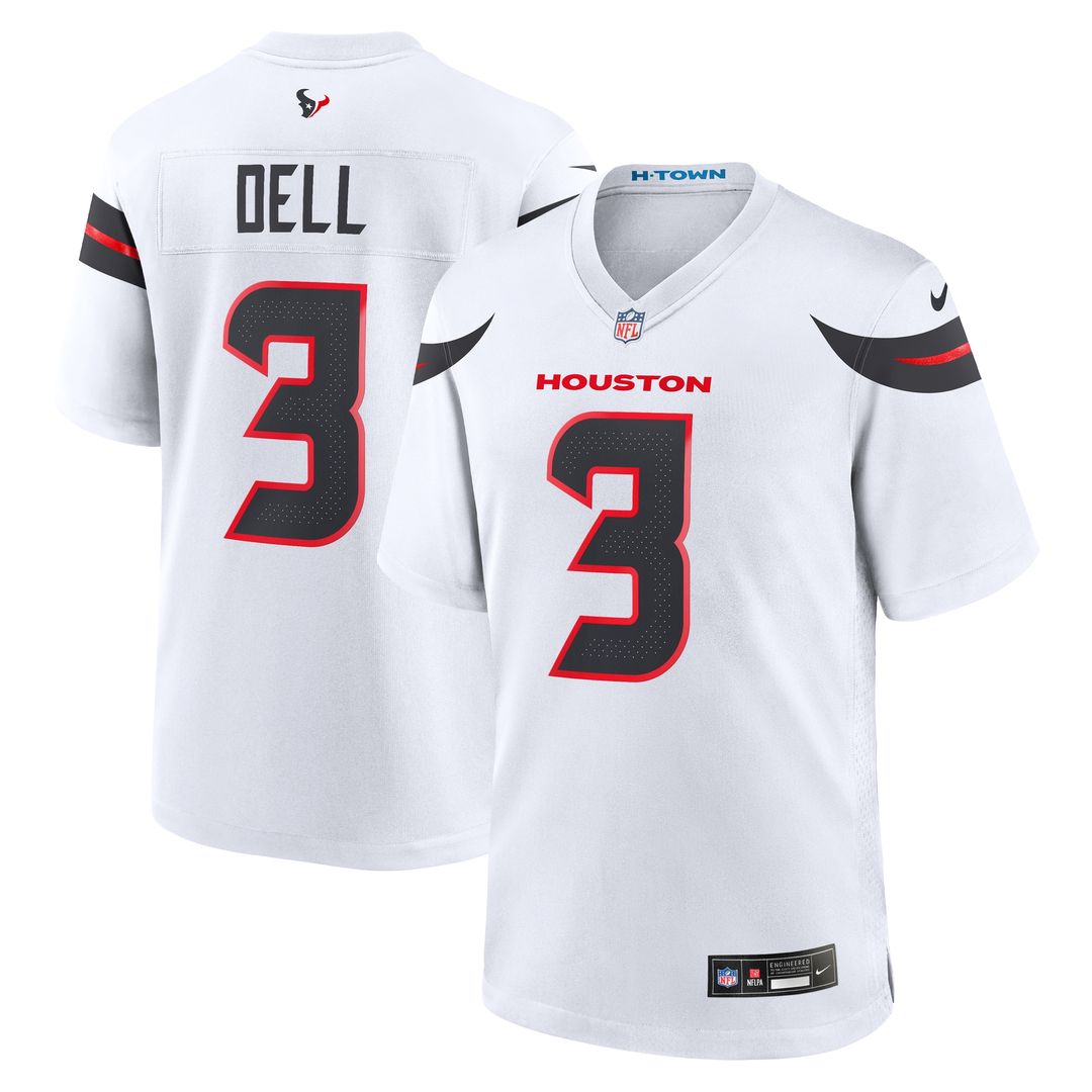 Tank Dell Houston Texans Nike Game Jersey - Navy Official NFL Team Apparel Football Fan Gear
