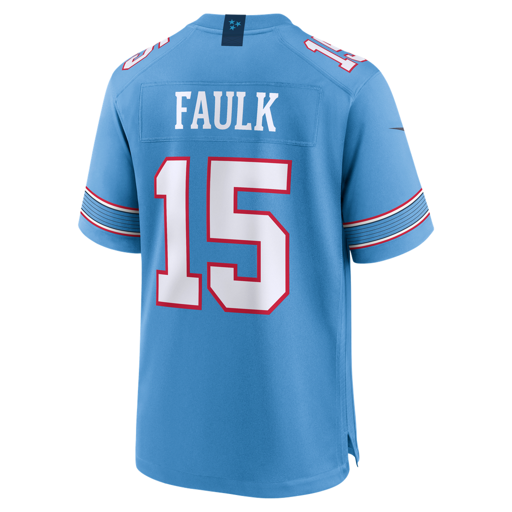 Keldric Faulk Tennessee Titans Nike Team Game Jersey - Light Blue Official NFL Team Apparel Football Fan Gear