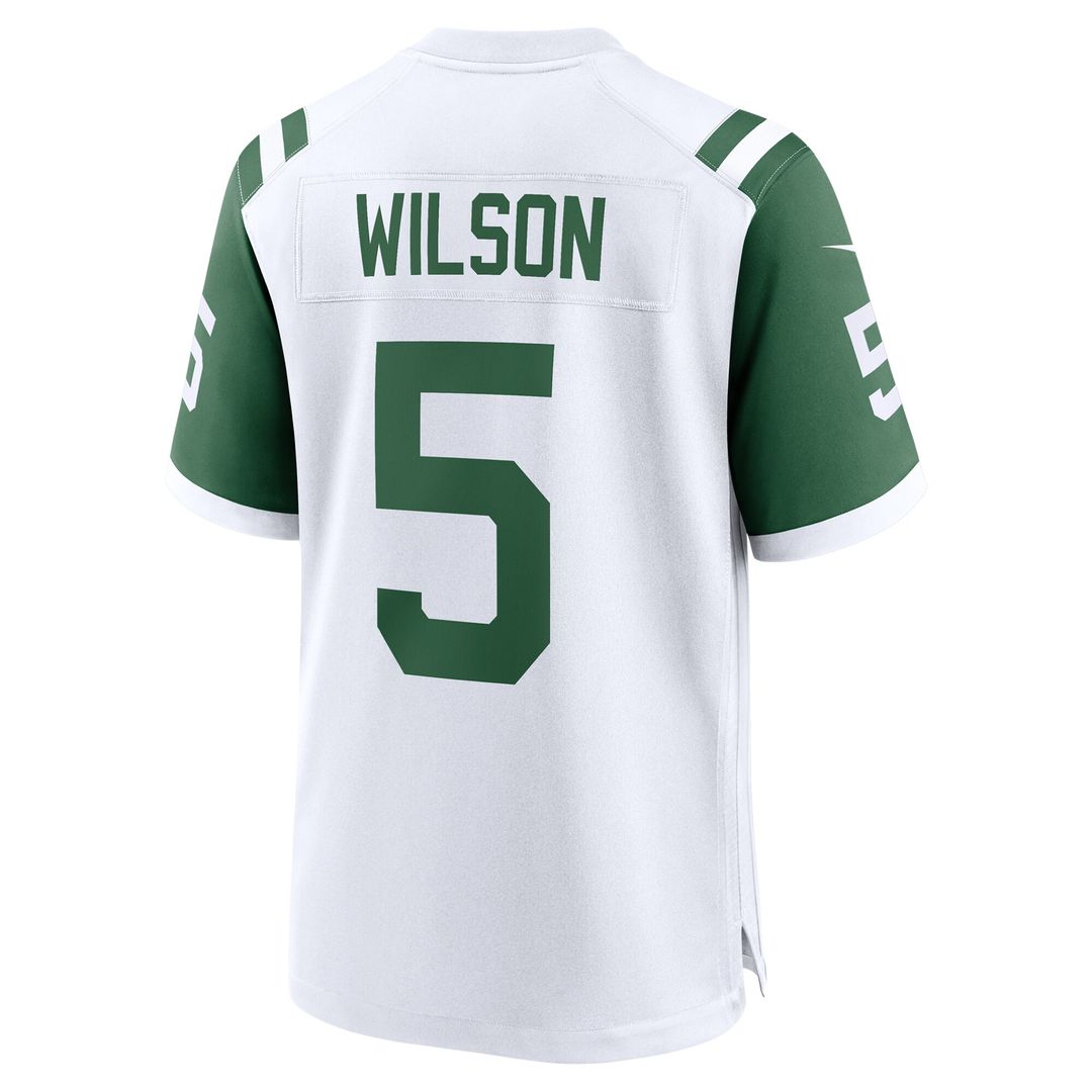 Garrett Wilson New York Jets Nike Classic Alternate Game Jersey - White Official NFL Team Apparel Football Fan Gear