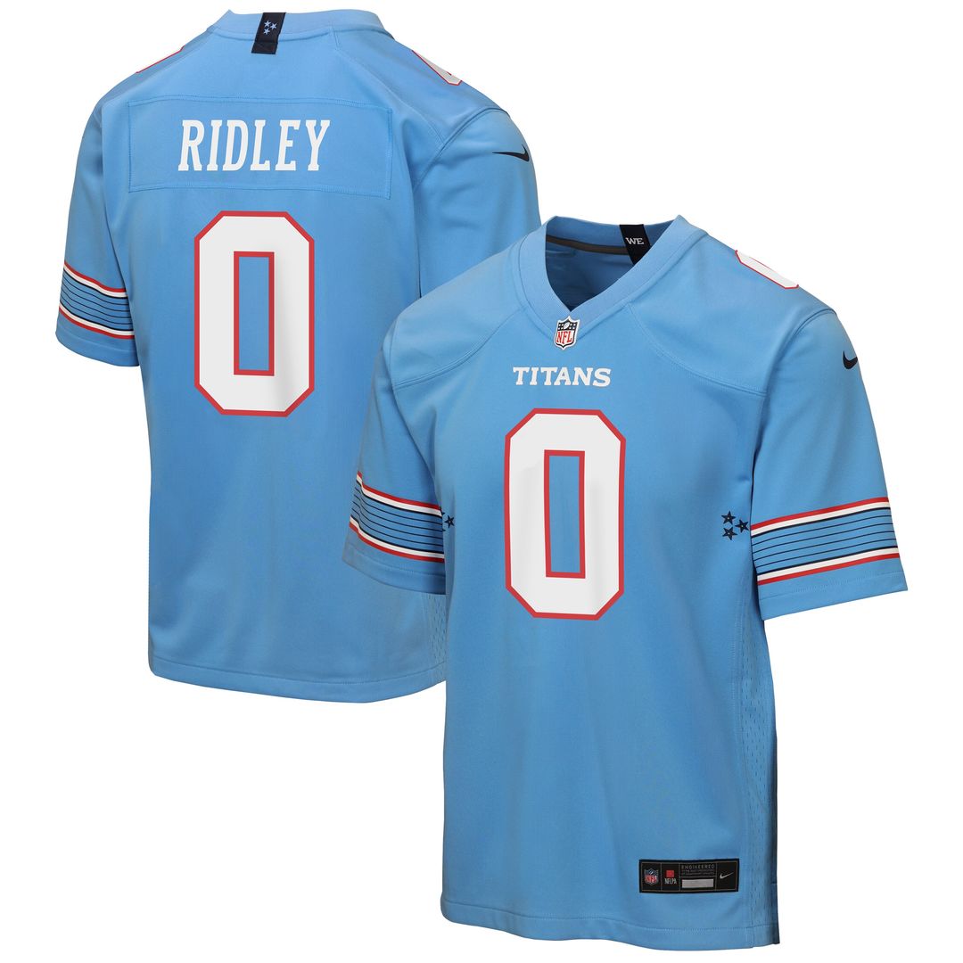 Calvin Ridley Tennessee Titans Nike Youth Game Jersey - Light Blue Official NFL Team Apparel Football Fan Gear