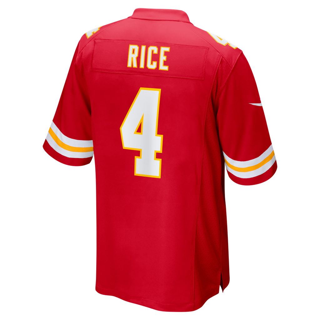 Rashee Rice Kansas City Chiefs Nike Game Jersey - Red Official NFL Team Apparel Football Fan Gear