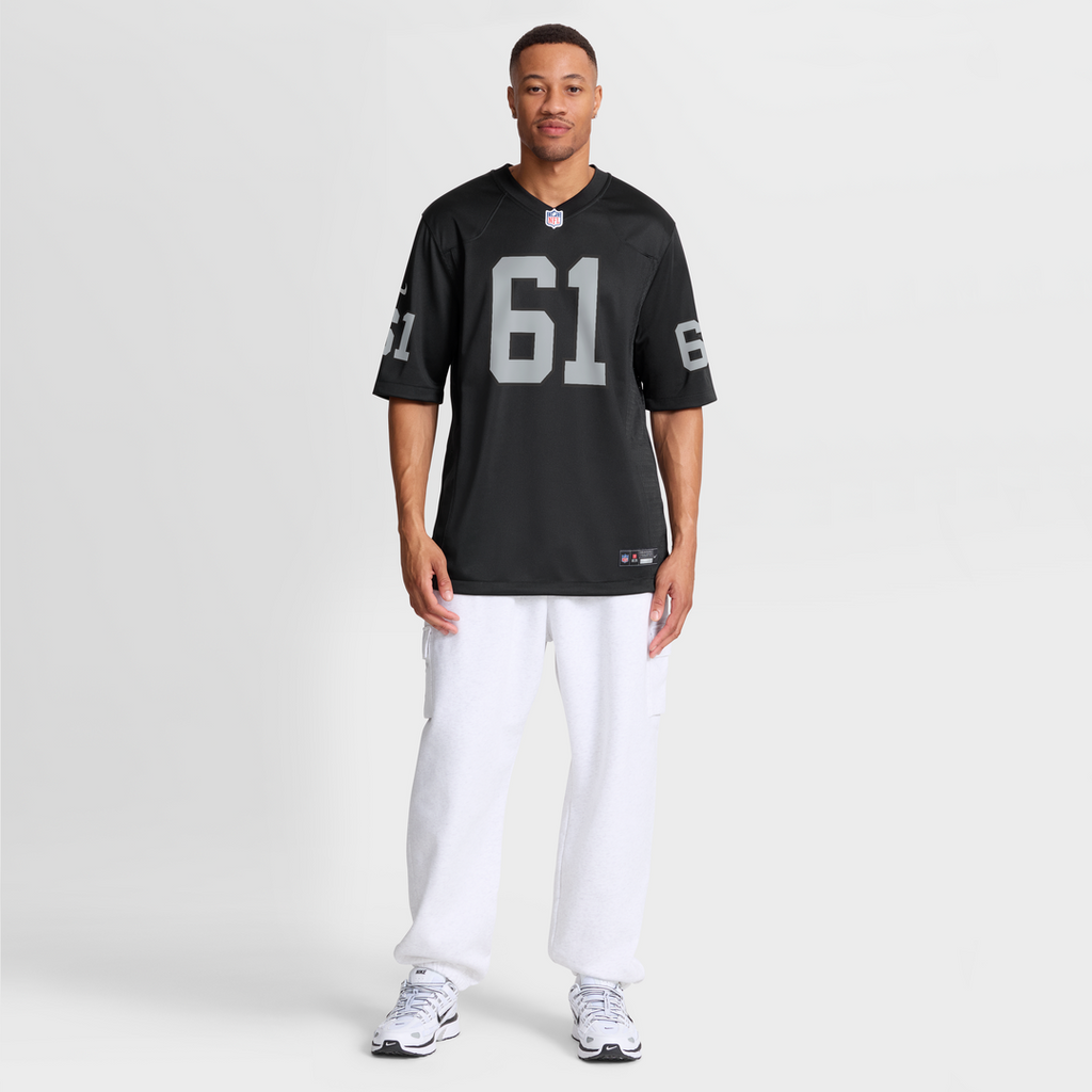 Jordan Meredith Las Vegas Raiders Nike Game Player Jersey - Black Official NFL Team Apparel Football Fan Gear