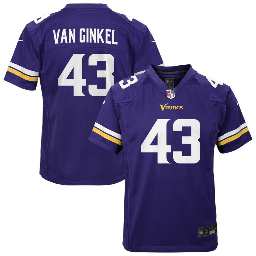 Andrew Van Ginkel Minnesota Vikings Nike Youth Youth - Purple NFL Fan Gear Popular Style