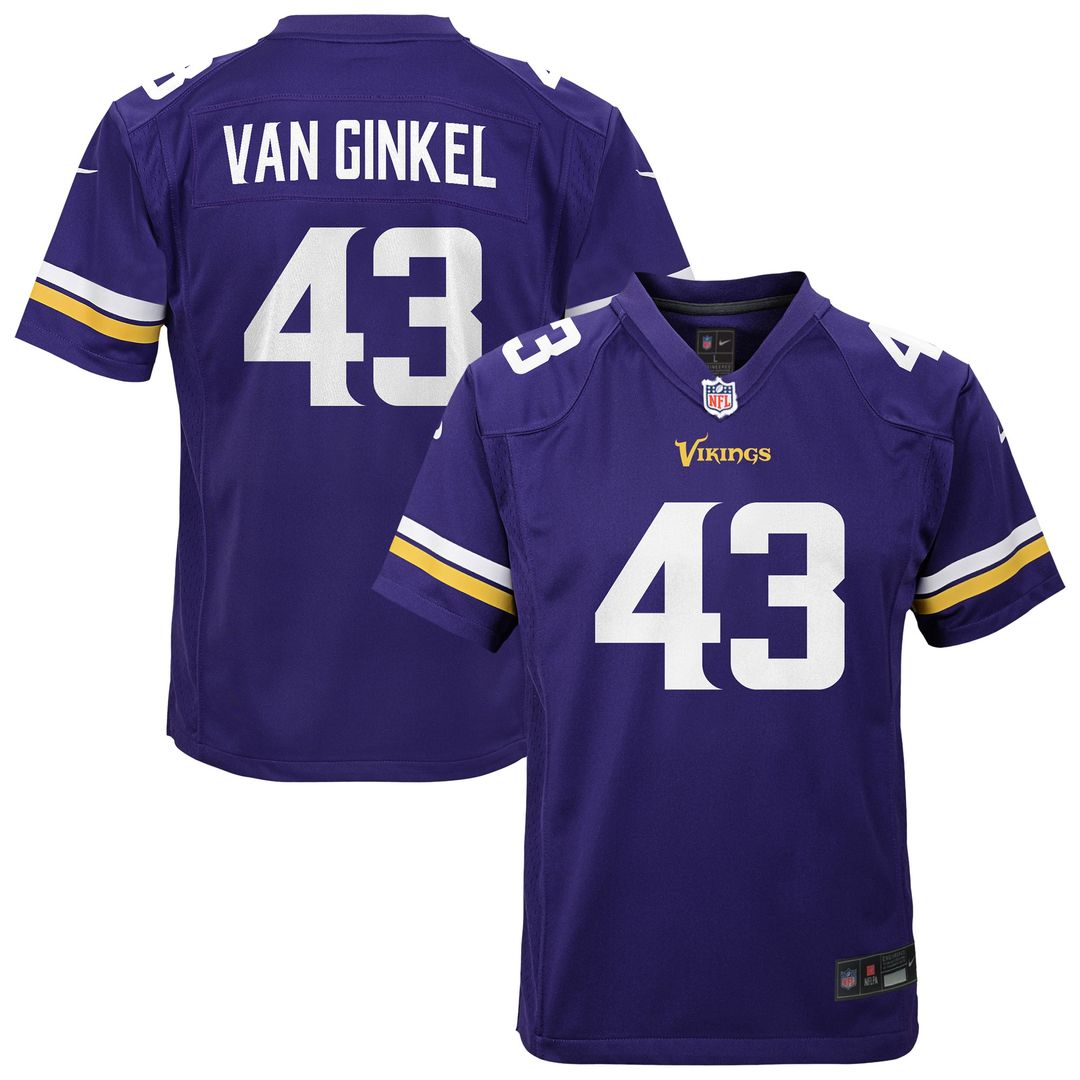 Andrew Van Ginkel Minnesota Vikings Nike Youth Youth - Purple NFL Fan Gear Popular Style