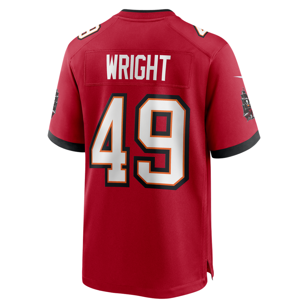 Owen Wright Tampa Bay Buccaneers Nike Team Game Jersey - Red Official NFL Team Apparel Football Fan Gear