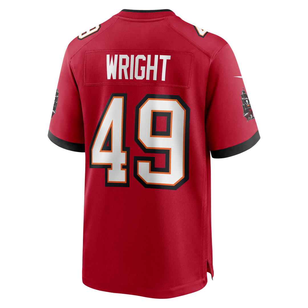 Owen Wright Tampa Bay Buccaneers Nike Team Game Jersey - Red Official NFL Team Apparel Football Fan Gear