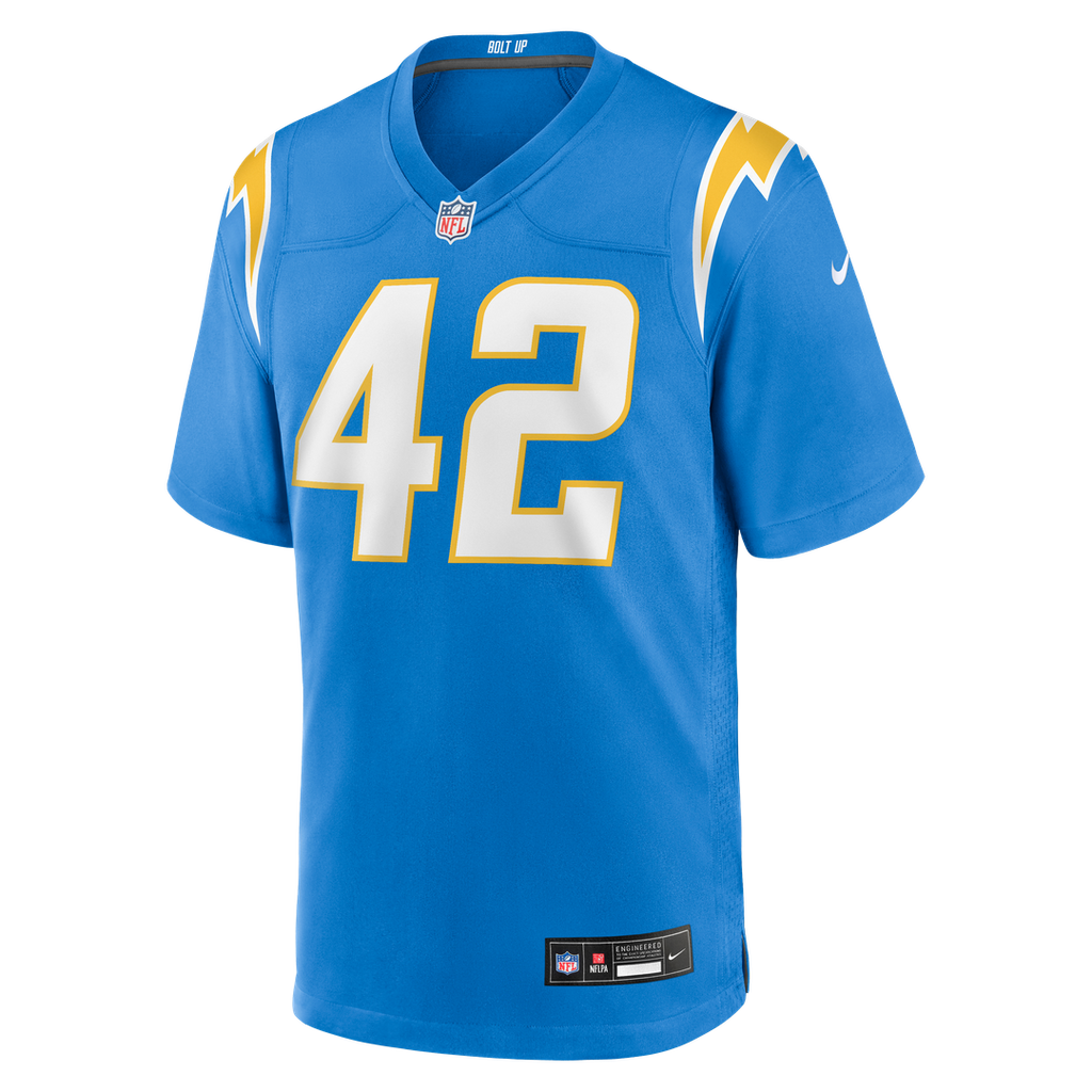 Tucker Fisk Los Angeles Chargers Nike Team Game Jersey - Powder Blue Official NFL Team Apparel Football Fan Gear