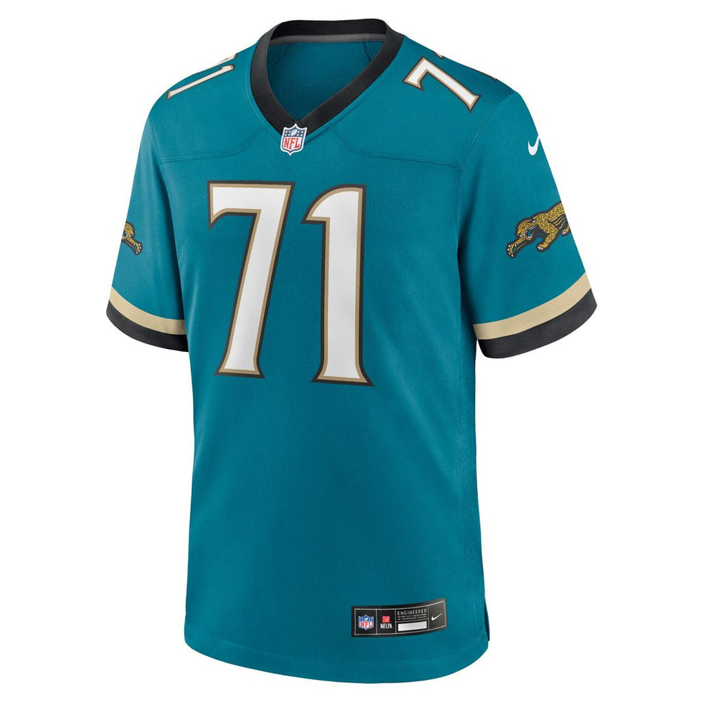 Tony Boselli Jacksonville Jaguars Nike Prowler Throwback Retired Player Game Jersey - Teal Official NFL Team Apparel Football Fan Gear