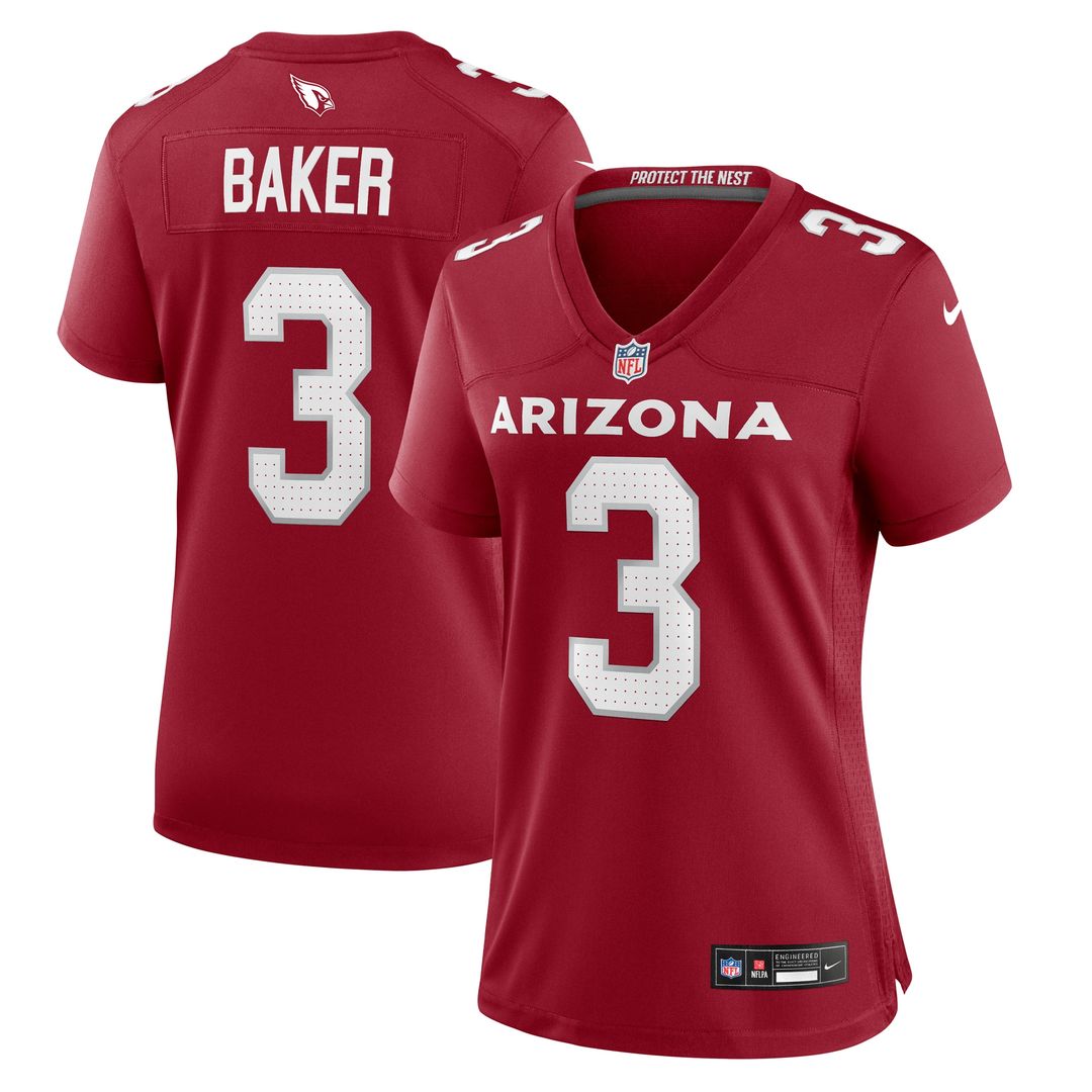 Budda Baker Arizona Cardinals Nike Women's Team Game Jersey - Cardinal Official NFL Team Apparel Football Fan Gear