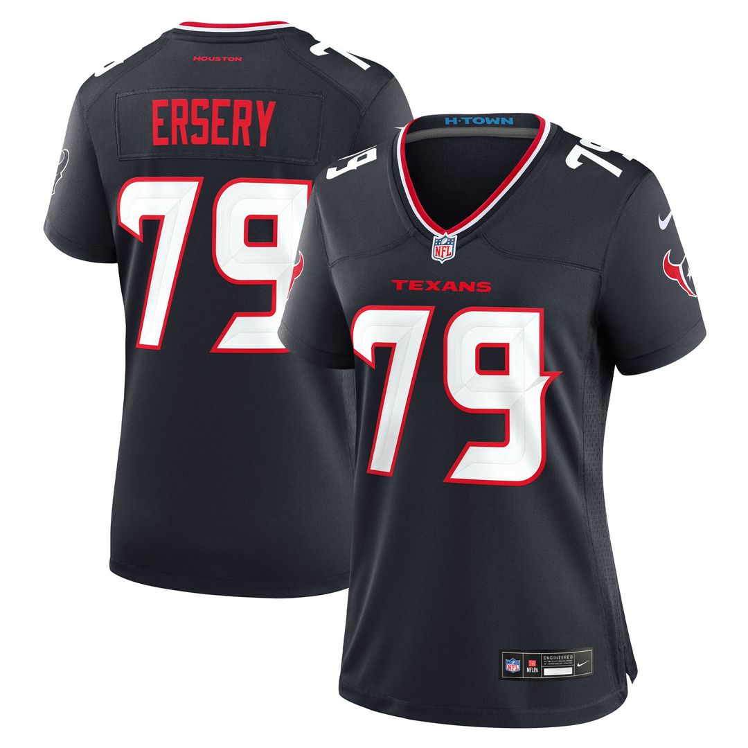 Aireontae Ersery Houston Texans Nike Women's Team Game Jersey - Navy Official NFL Team Apparel Football Fan Gear