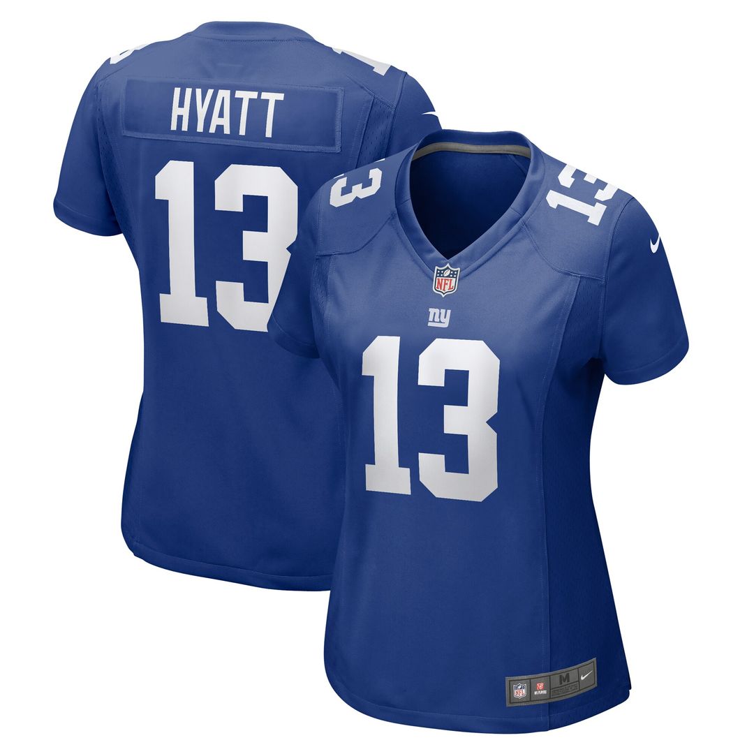Jalin Hyatt New York Giants Nike Women's Team Game Jersey - Royal Official NFL Team Apparel Football Fan Gear