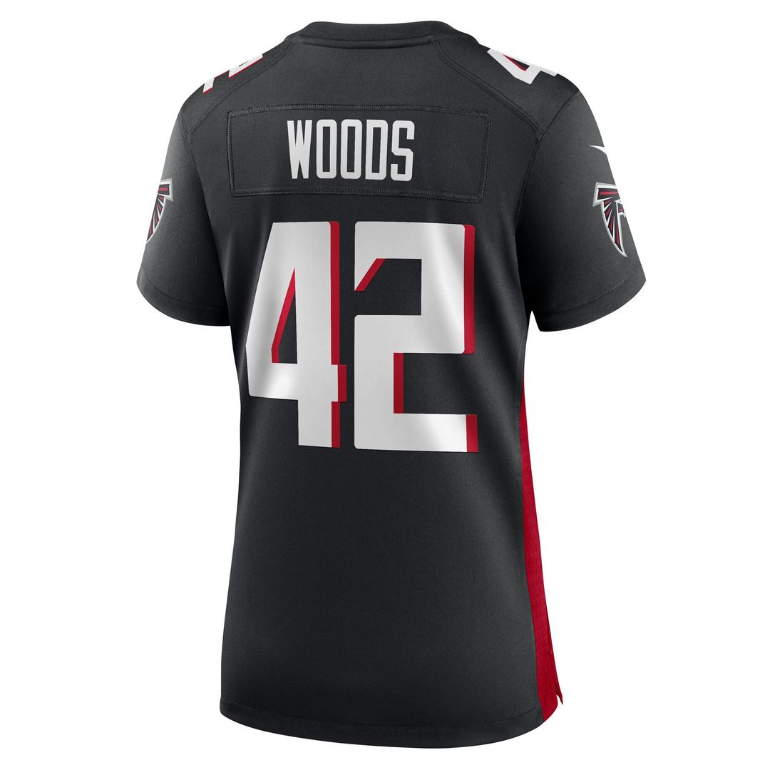 Josh Woods Atlanta Falcons Nike Women's Team Game Jersey - Black Official NFL Team Apparel Football Fan Gear