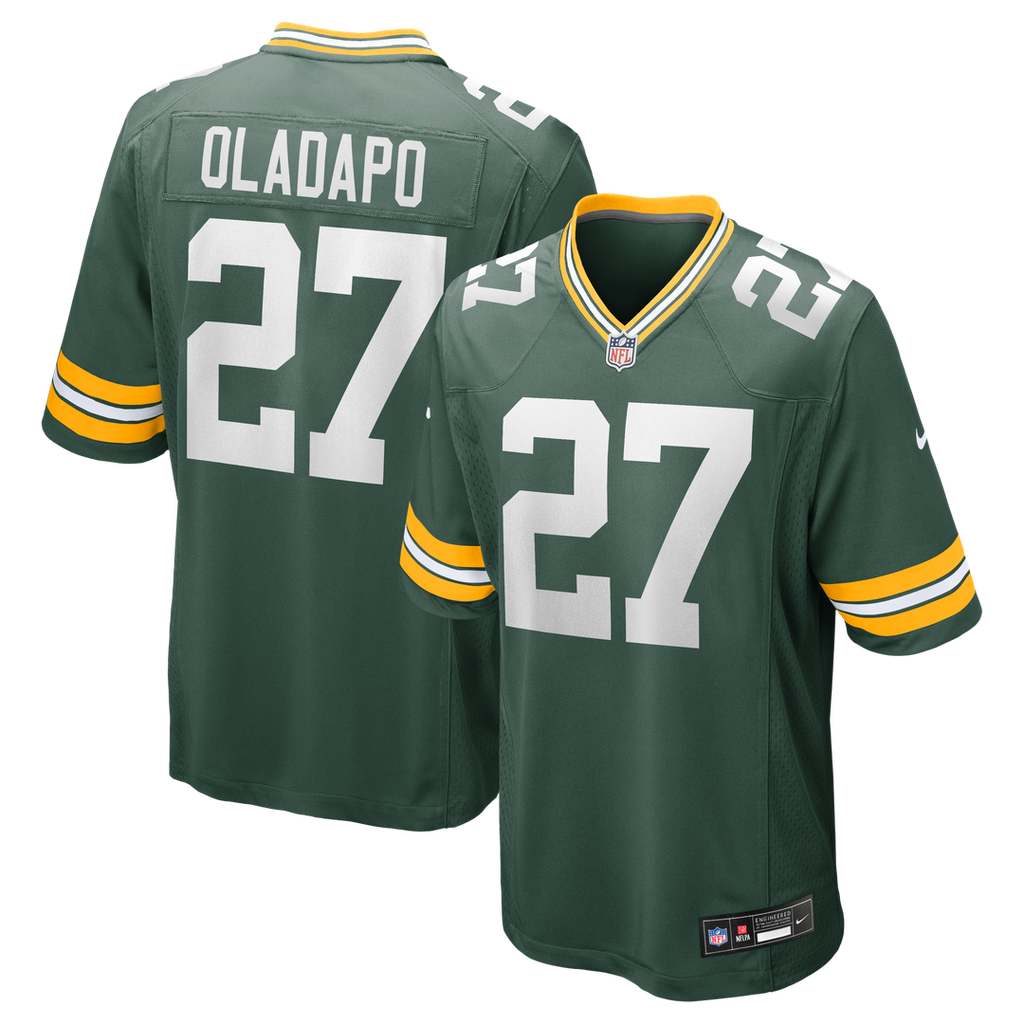 Kitan Oladapo Green Bay Packers Nike Game Jersey - Green Official NFL Team Apparel Football Fan Gear
