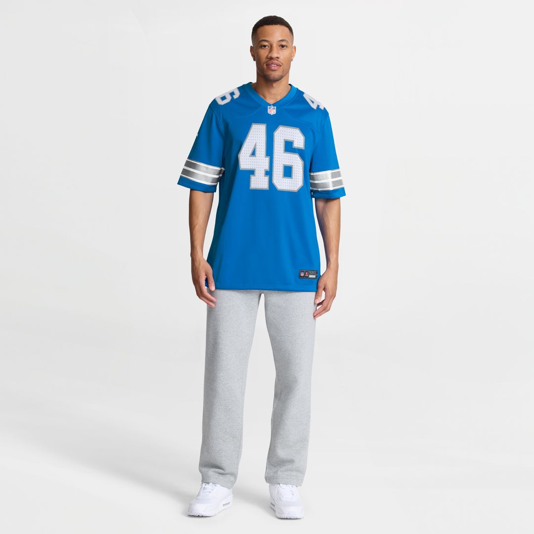Jack Campbell Detroit Lions Nike Game Jersey - Blue Official NFL Team Apparel Football Fan Gear