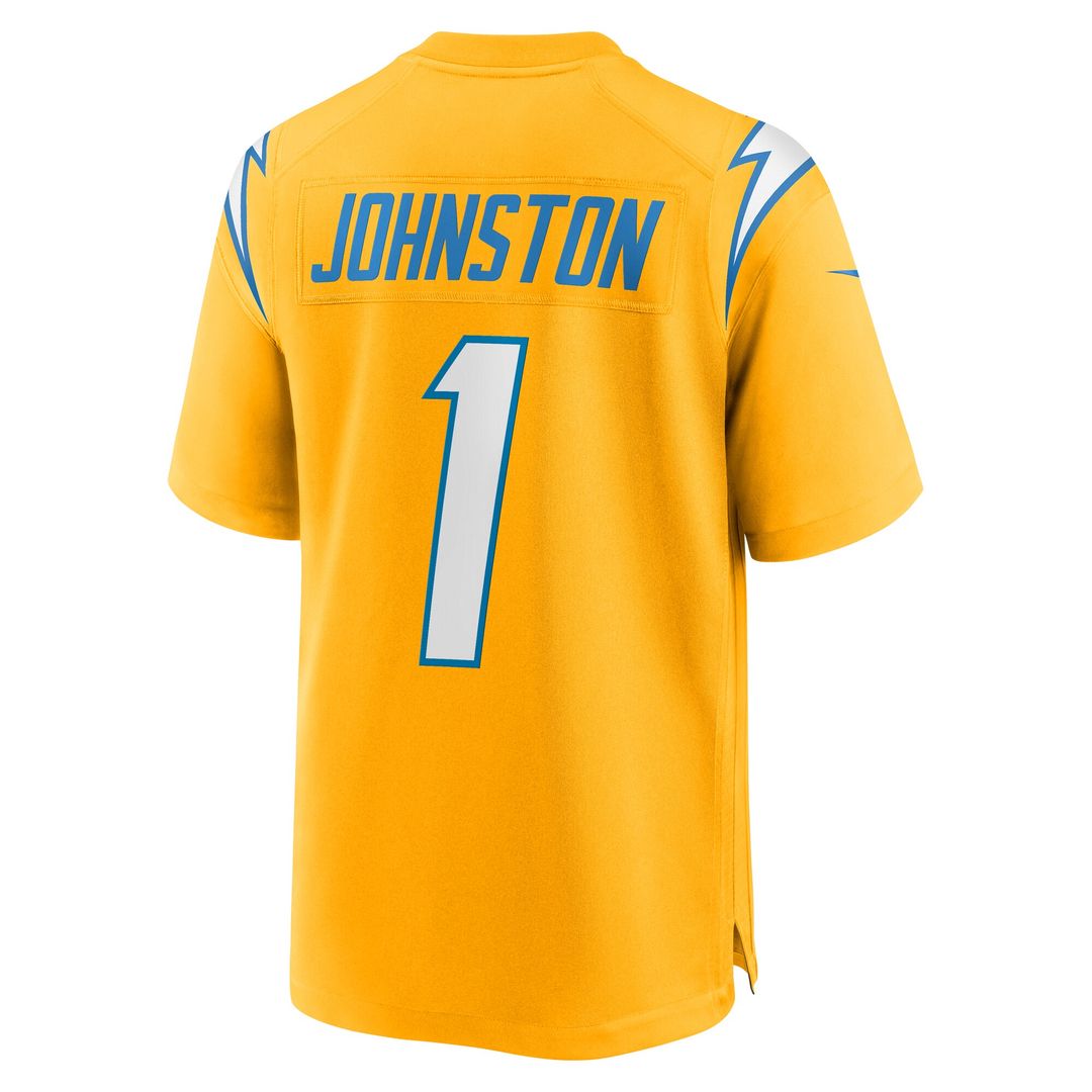 Quentin Johnston Los Angeles Chargers Nike Alternate Charger Power Game Player Jersey - Gold Official NFL Team Apparel Football Fan Gear