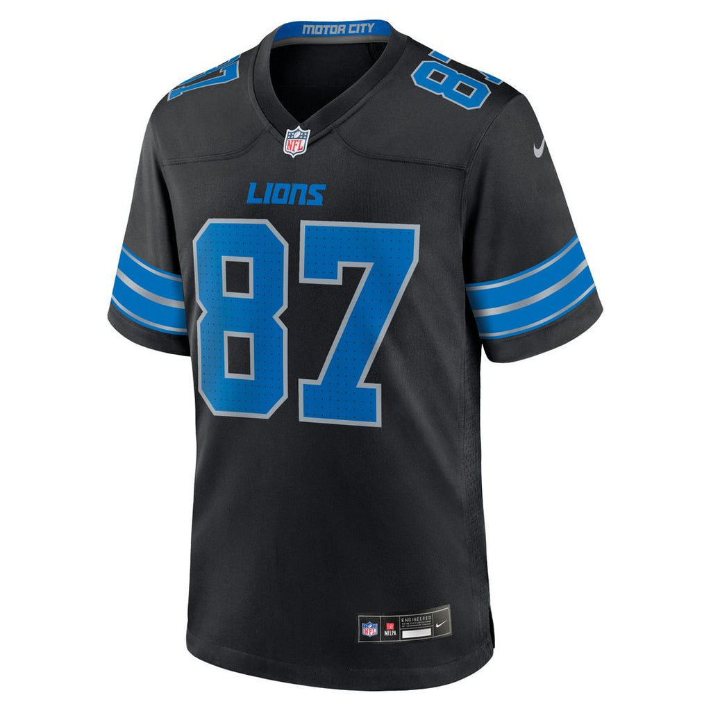 Sam LaPorta Detroit Lions Nike 2nd Alternate Game Jersey - Black Official NFL Team Apparel Football Fan Gear