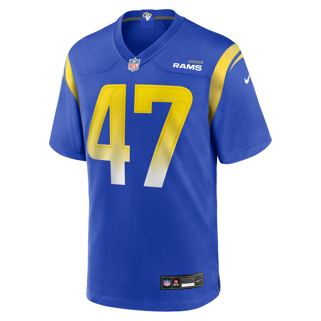 Alex Ward Los Angeles Rams Nike Home Game Jersey - Royal Official NFL Team Apparel Football Fan Gear