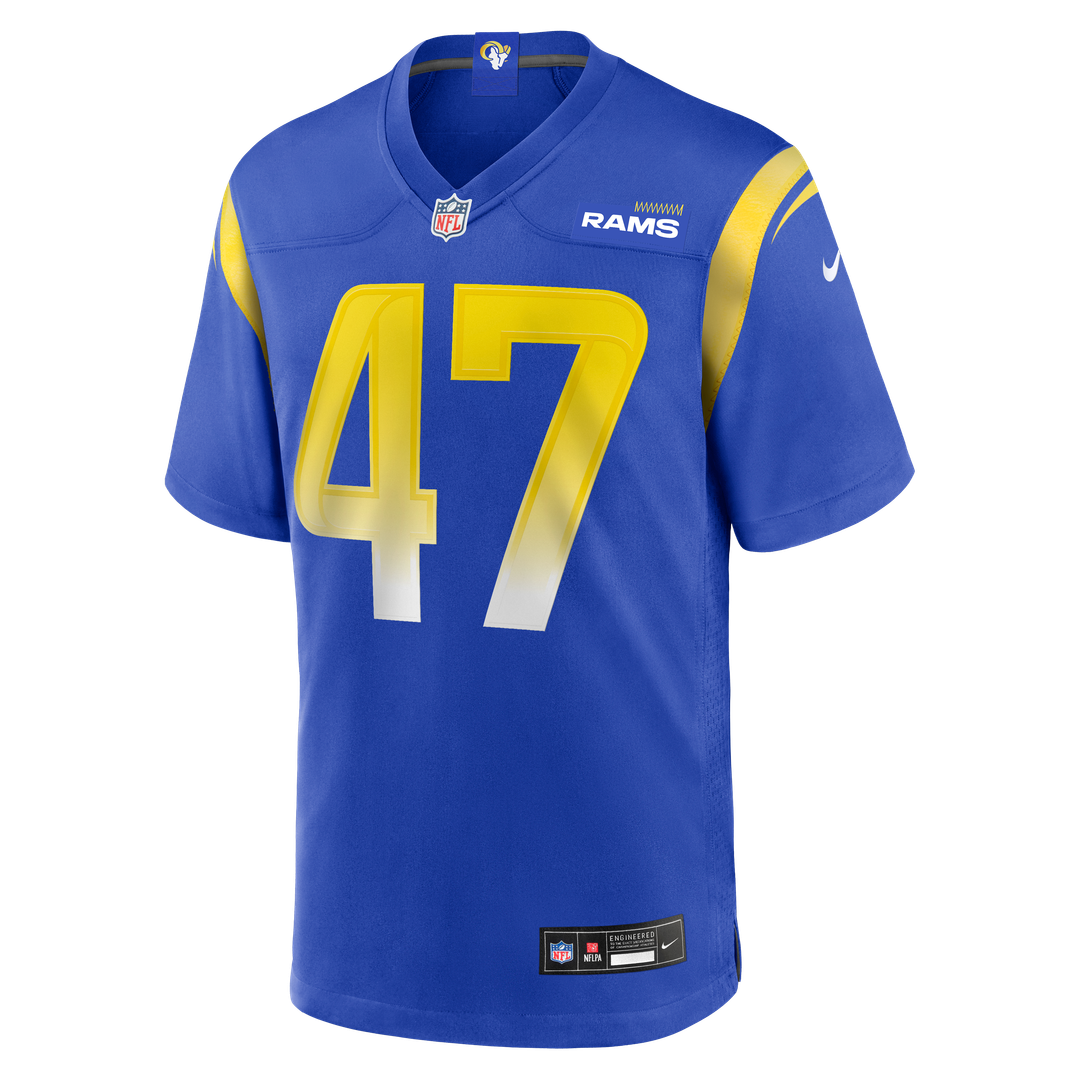 Alex Ward Los Angeles Rams Nike Home Game Jersey - Royal Official NFL Team Apparel Football Fan Gear