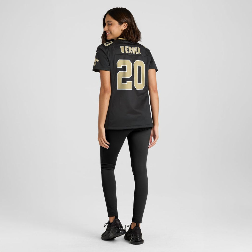 Pete Werner New Orleans Saints Nike Women's Game Jersey - Black Official NFL Team Apparel Football Fan Gear
