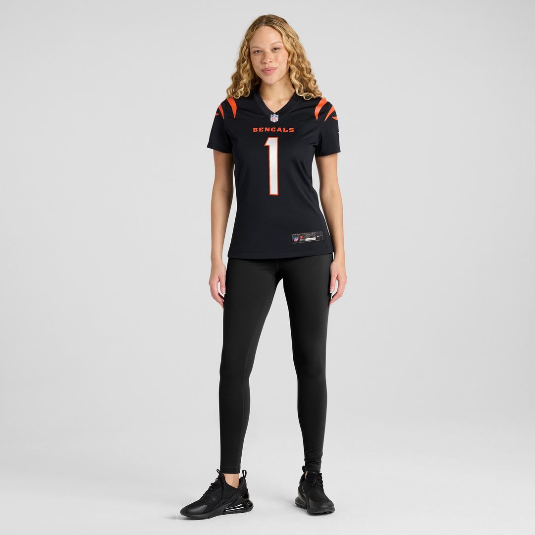Number 1 Bride Cincinnati Bengals Nike Women's Game Jersey - Black Official NFL Team Apparel Football Fan Gear