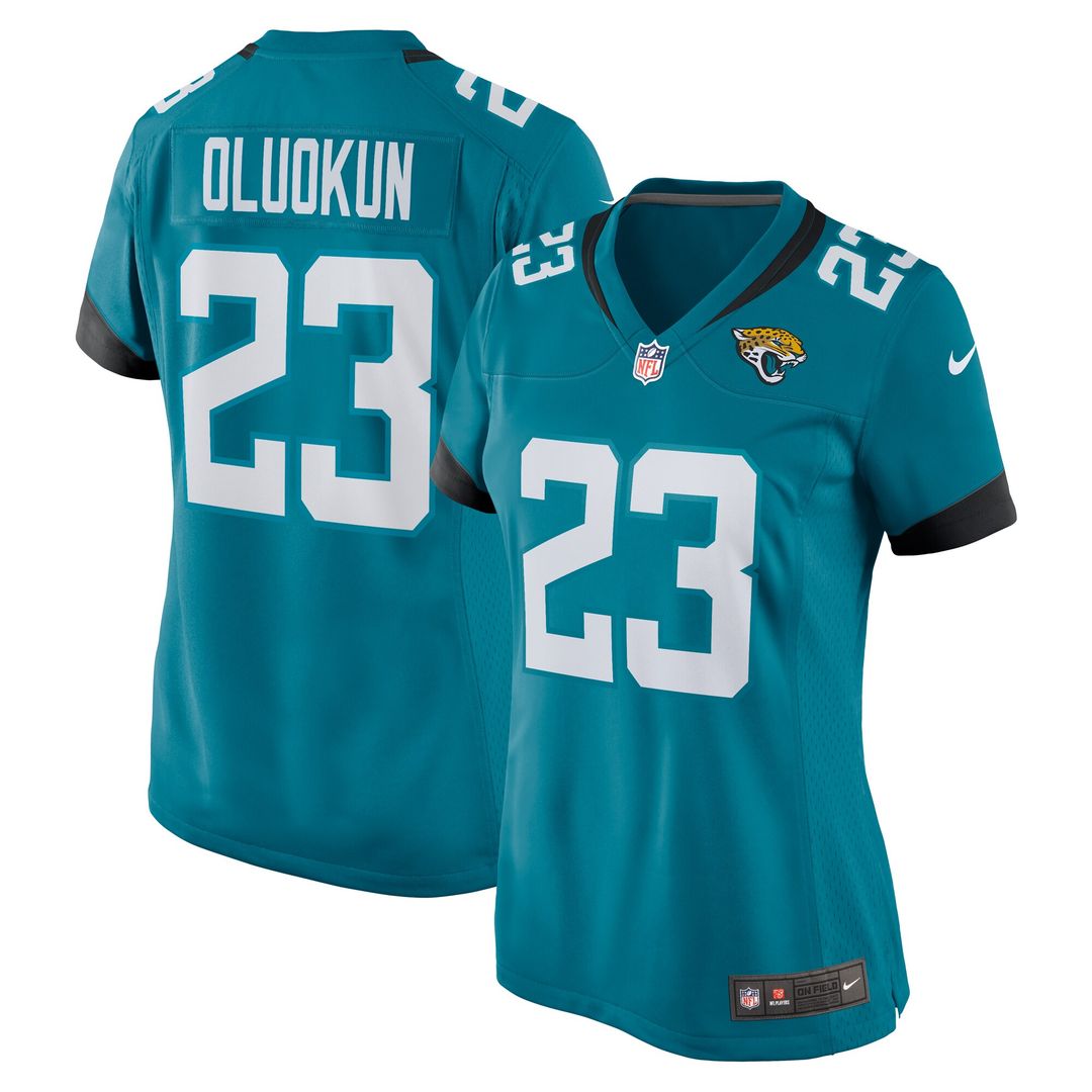 Foyesade Oluokun Jacksonville Jaguars Nike Women's Game Player Jersey - Teal Official NFL Team Apparel Football Fan Gear