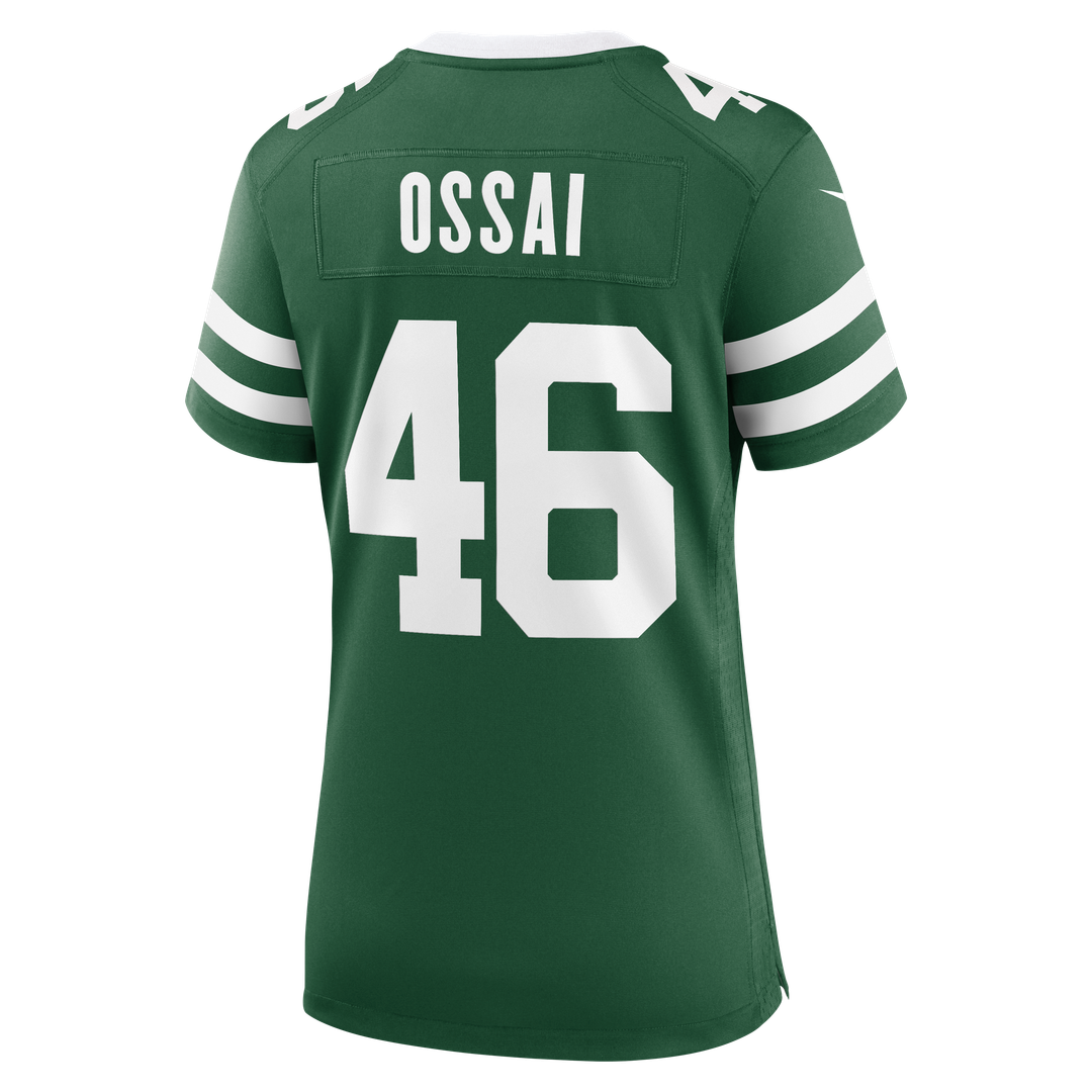 Joseph Ossai New York Jets Nike Women's Team Game Jersey - Legacy Green Official NFL Team Apparel Football Fan Gear